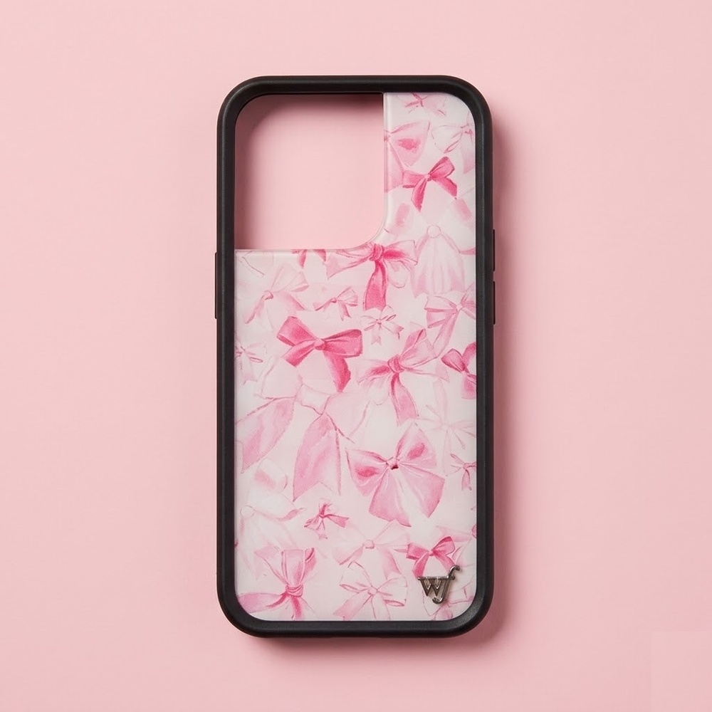 [BOGO] Wildflower Pink Bow Coquette iPhone 14 Pro Case